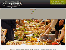 Tablet Screenshot of cateringbybryce.com